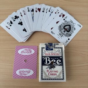 Vtg Sands Hotel Casino Atlantic‎ City Playing Cards Bee Cambric Holes Bee No. 92